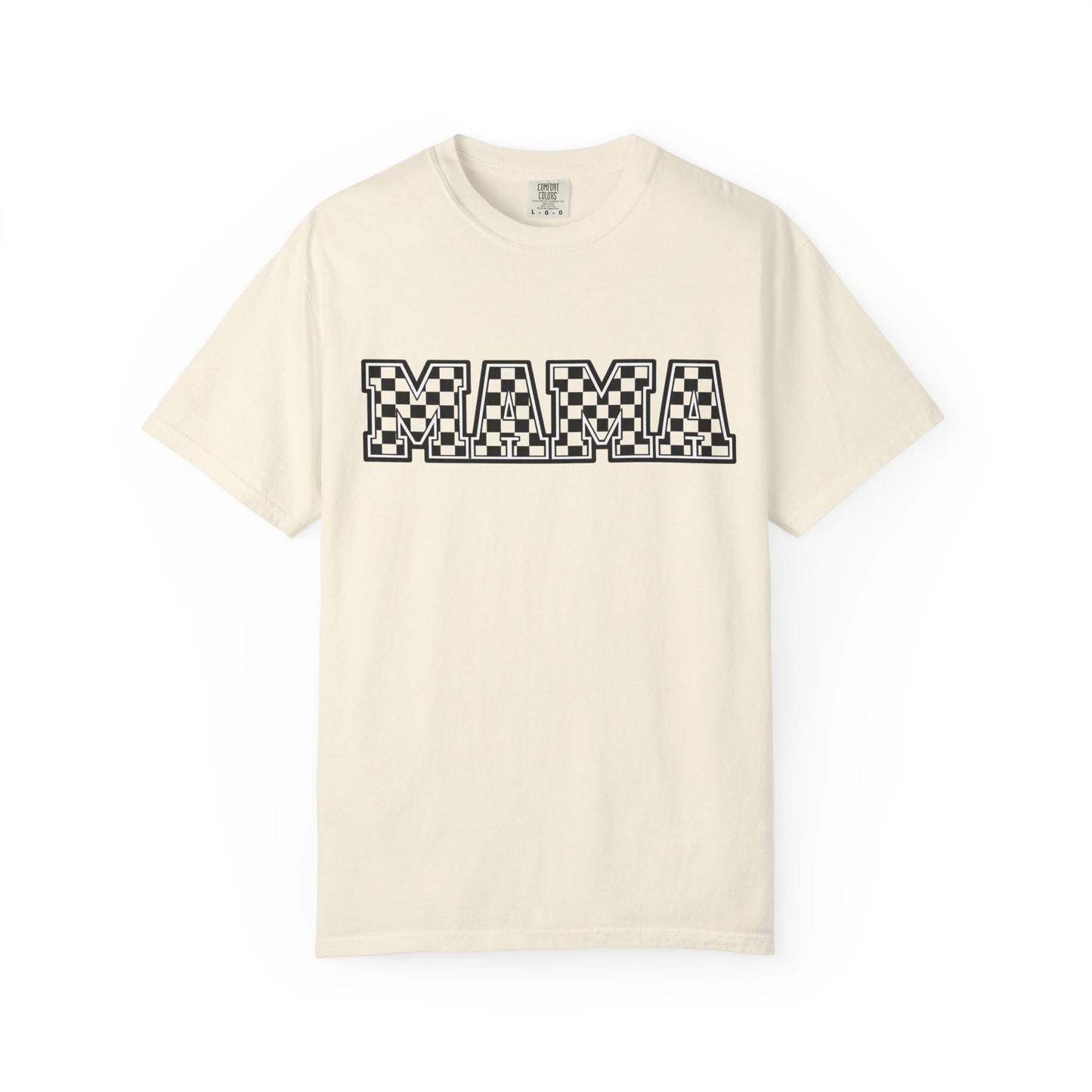 Mama Checkerboard T-Shirt — Graphic Mom Tee