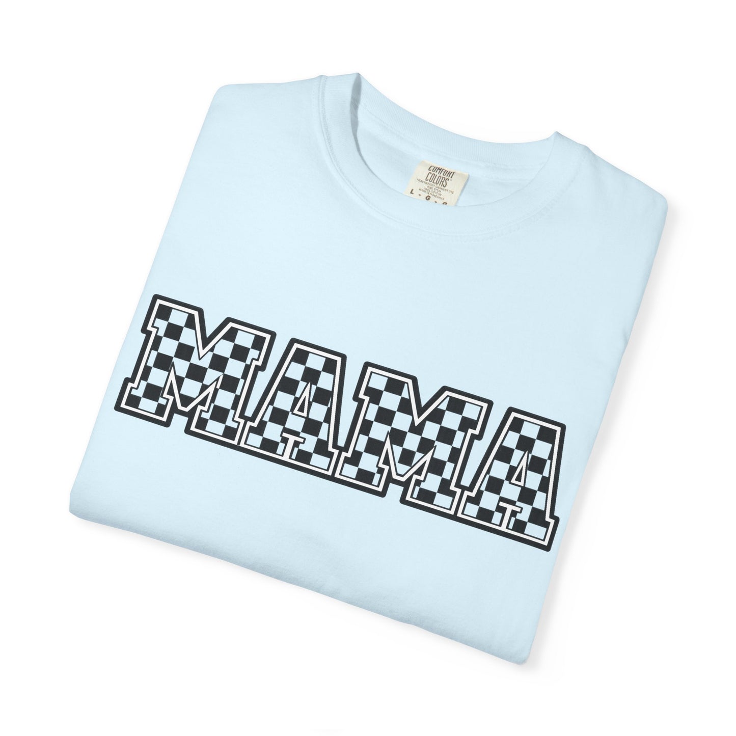Mama Checkerboard T-Shirt — Graphic Mom Tee
