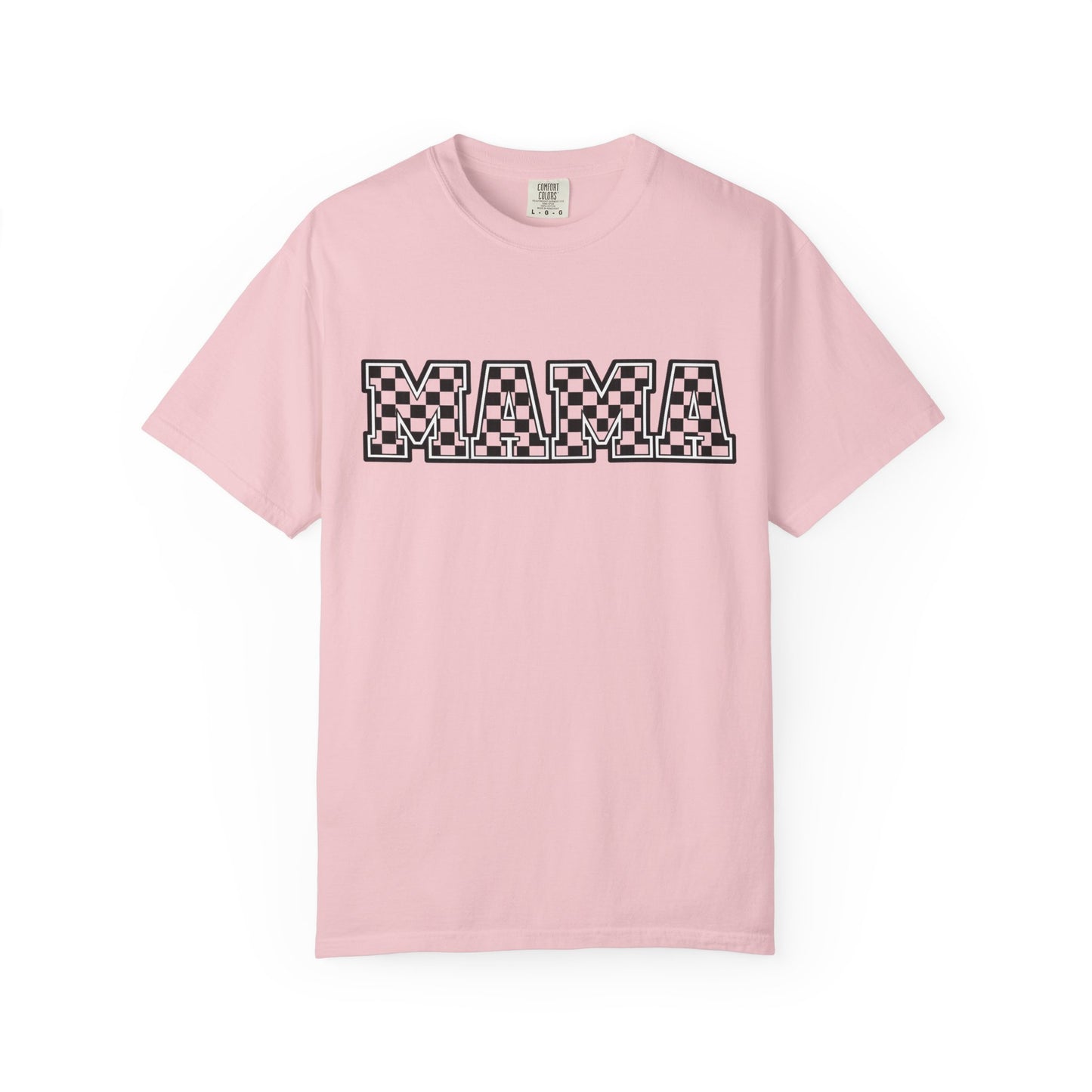 Mama Checkerboard T-Shirt — Graphic Mom Tee