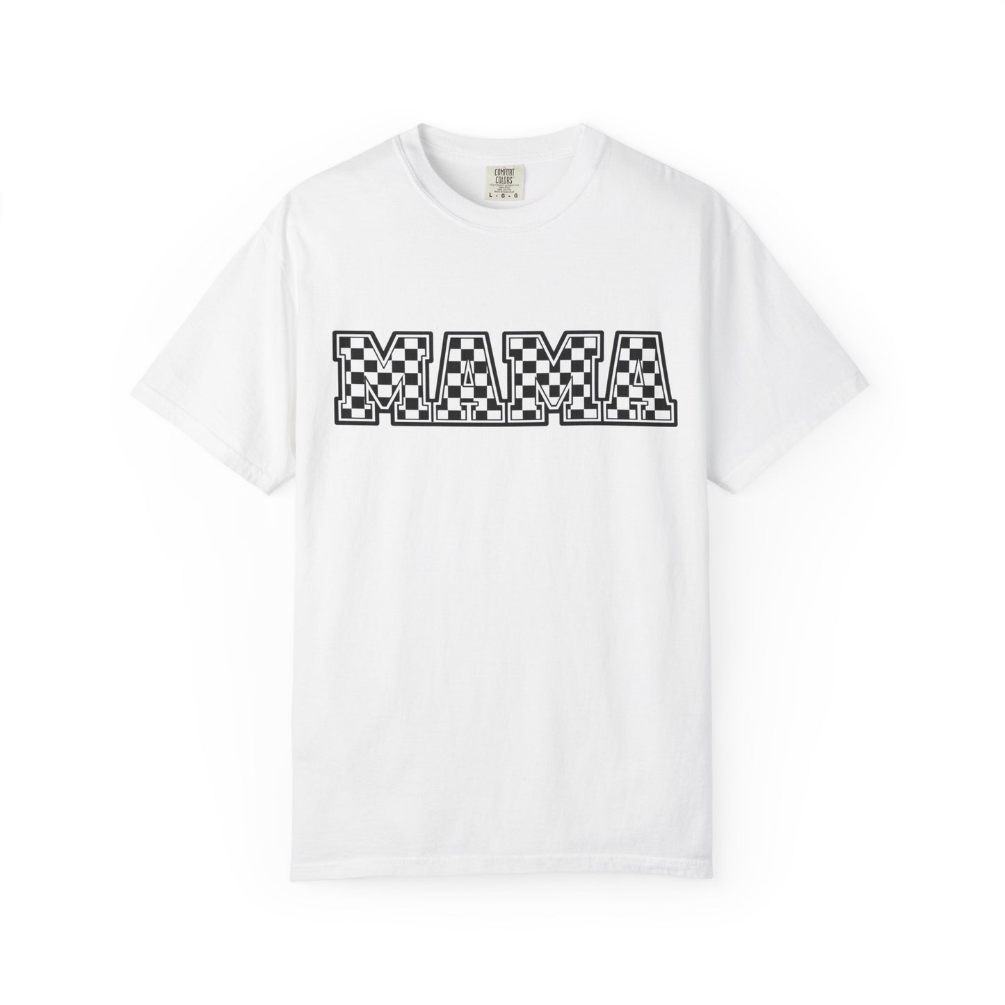 Mama Checkerboard T-Shirt — Graphic Mom Tee