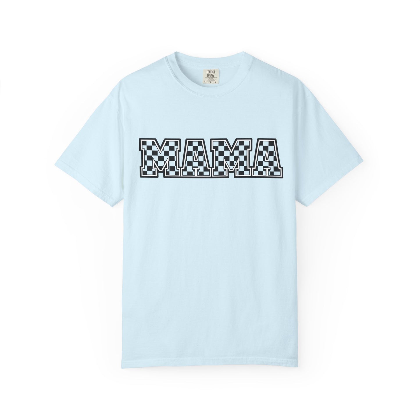 Mama Checkerboard T-Shirt — Graphic Mom Tee